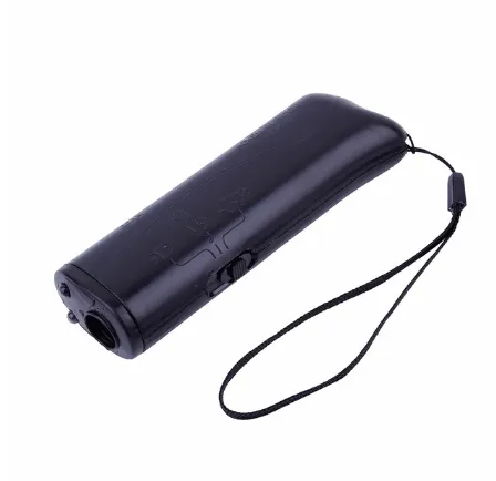 Multi function Ultrasonic Dog Aggressive Pet Training Flashlight Black1 - Shop at LoveMi