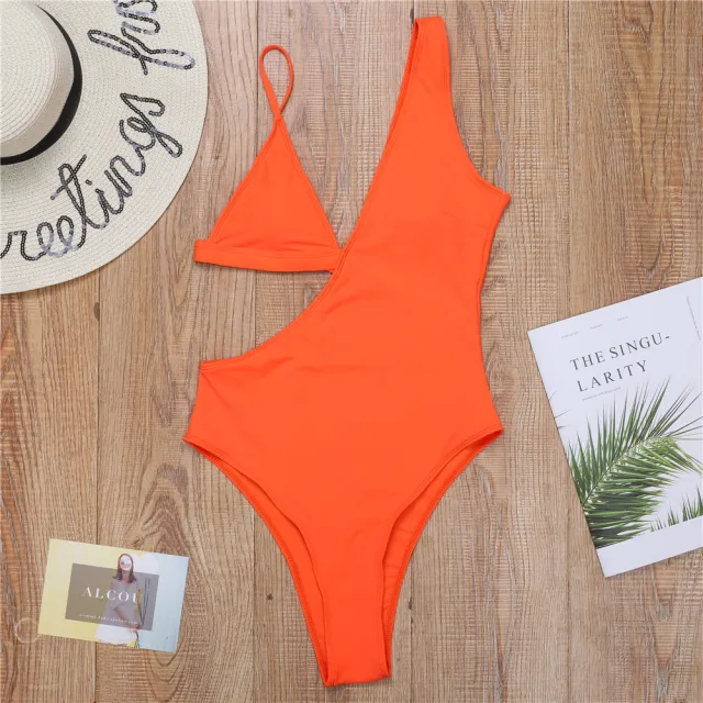 Triangle cup sexy swimsuit bikini Orange - Shop at LoveMi