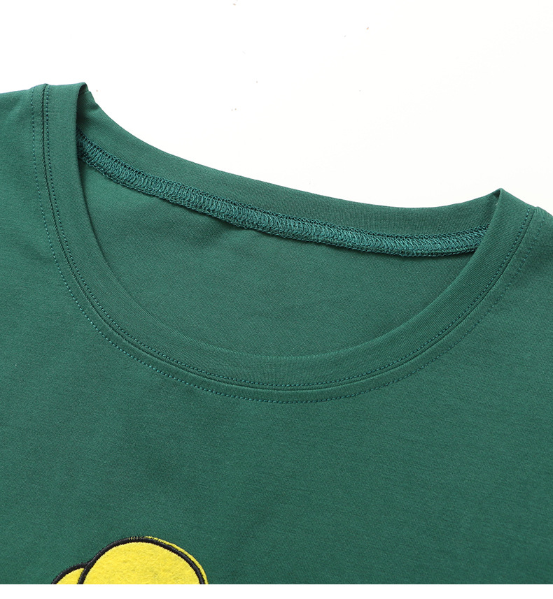 Student half sleeve embroidered T-shirt