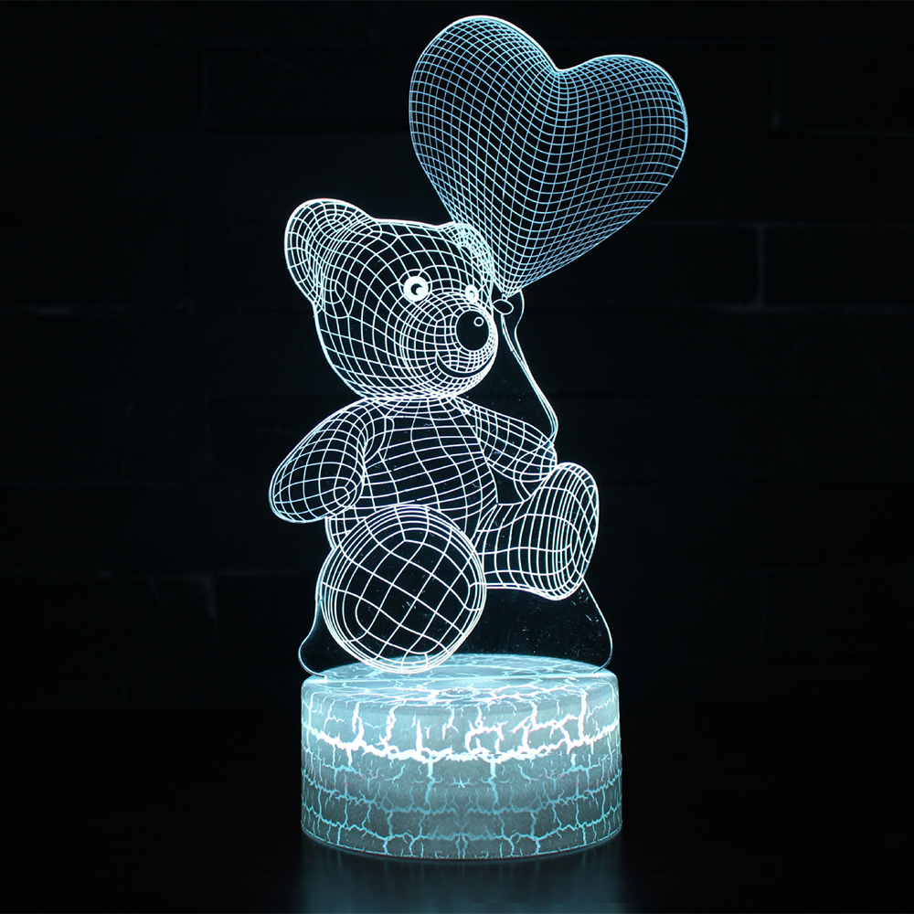 3D Bear Night Light