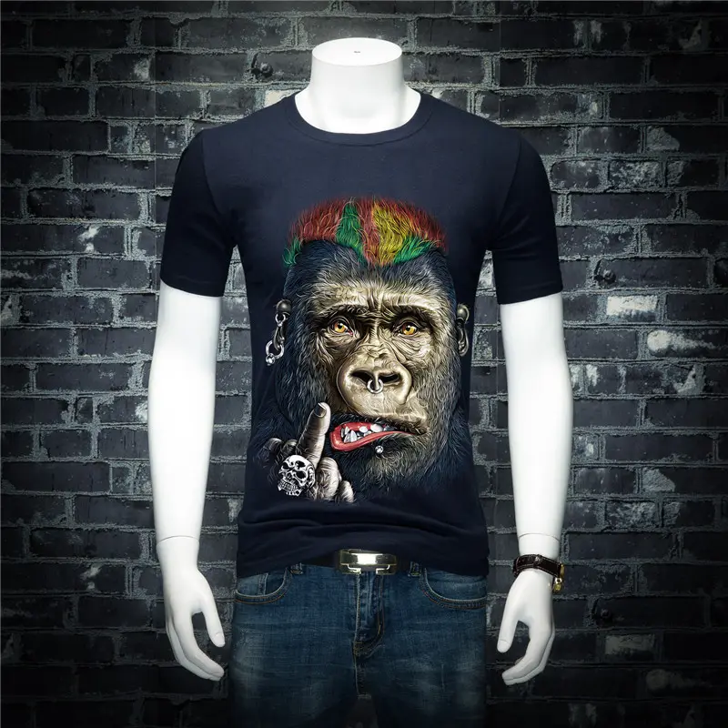 3D Short Sleeve T-shirt Men