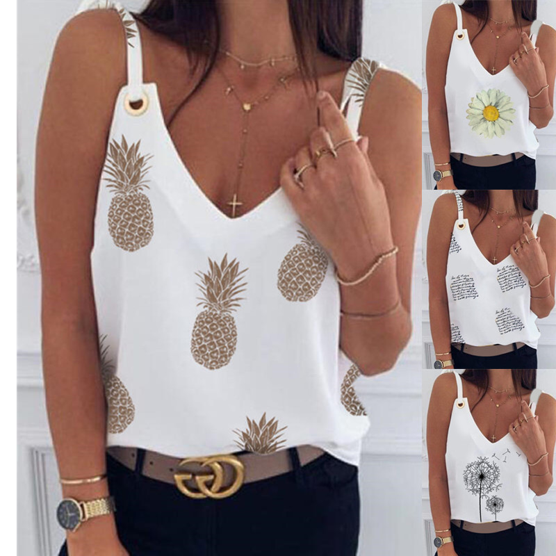 Pineapple print vest