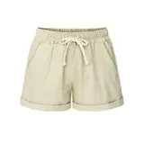 Elastic waist casual pants Beige - Shop at LoveMi