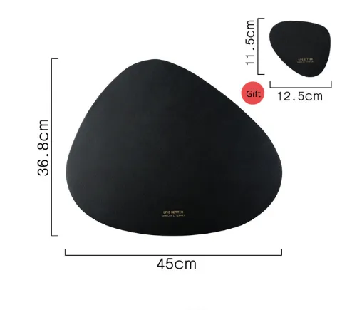 Home table mat coaster Black - Shop at LoveMi