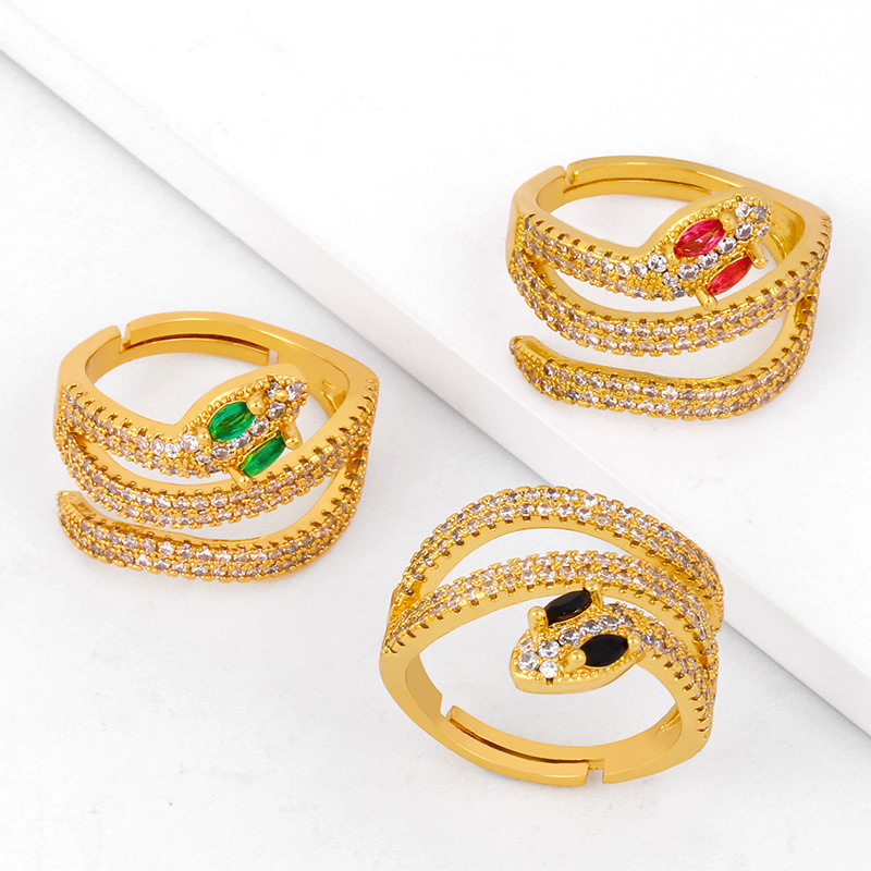 Creative personality serpentine ring female