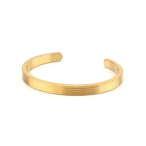 Simple titanium steel opening bracelet