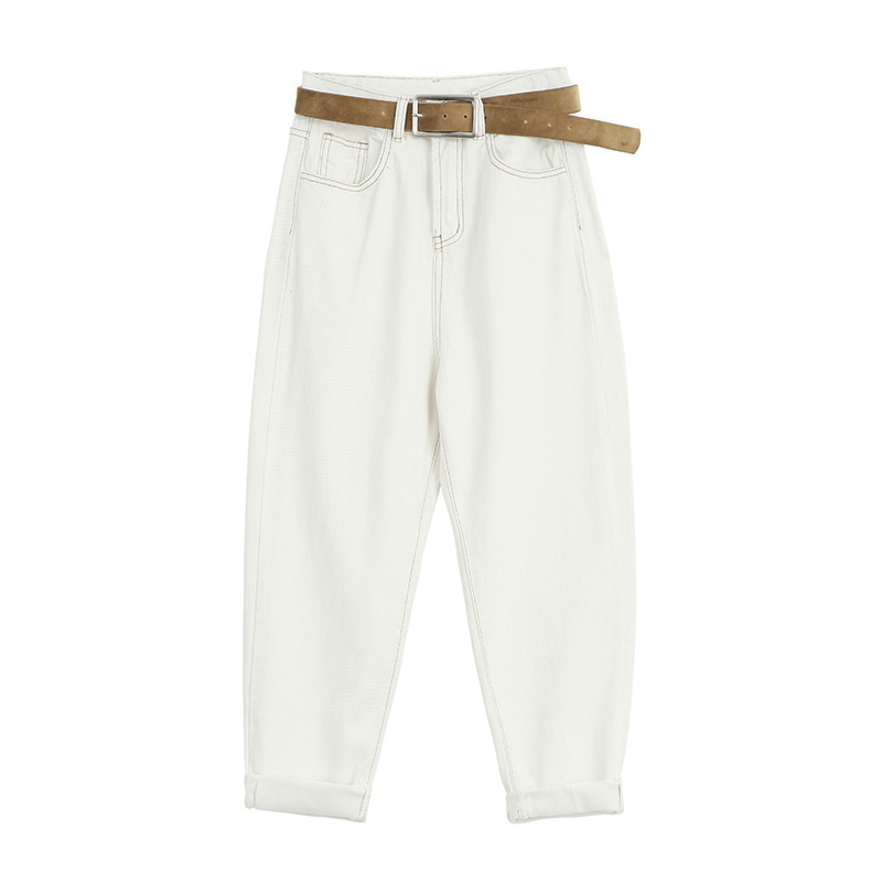 High waist was thin nine points turnip pants