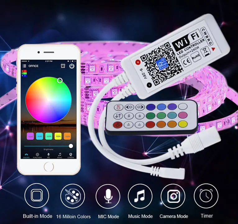 Colorful Lamp with Remote Control