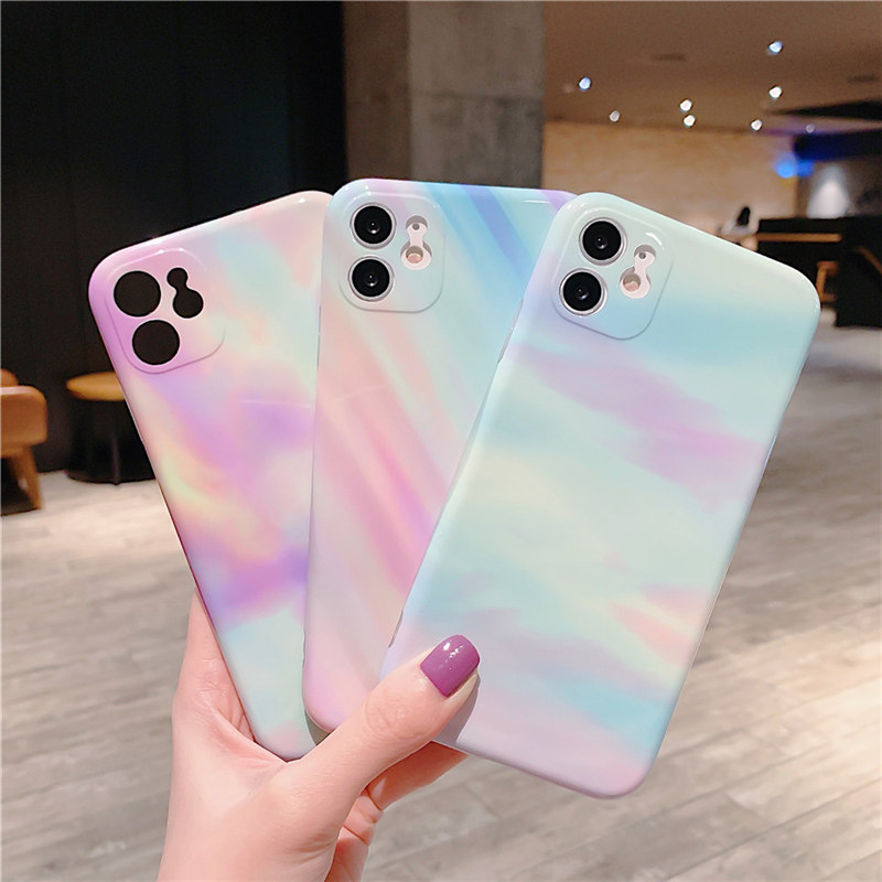 Colorful gradient marble ring bracket protector