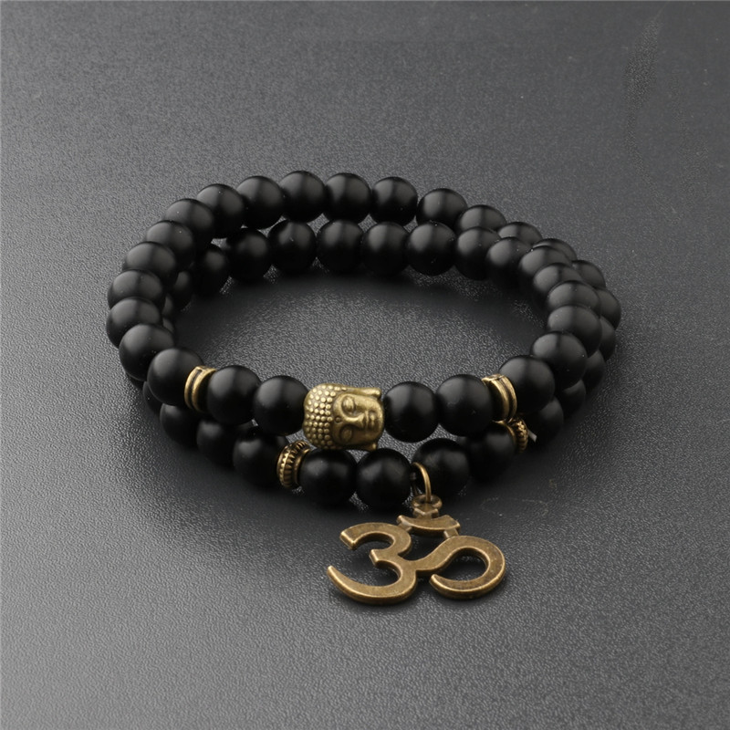 National style Beaded Buddha head Bracelet