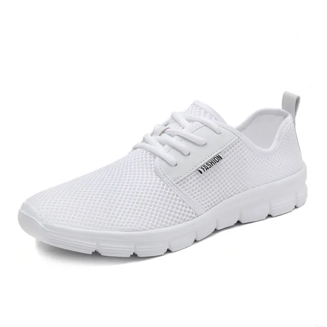 Casual wild running net shoes men's sports shoes White - Shop at LoveMi