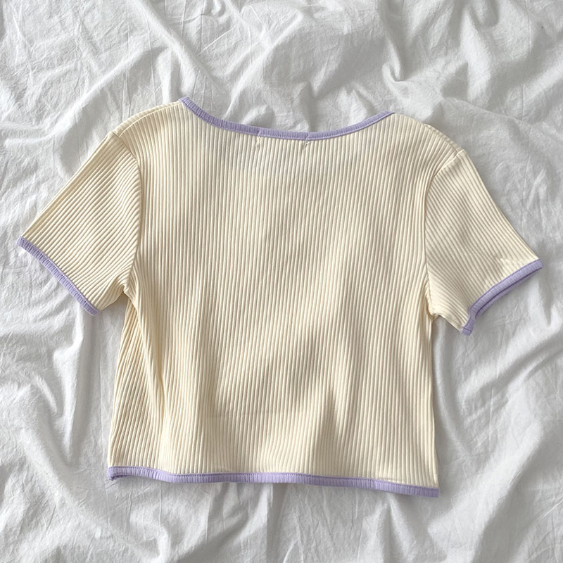 Women's summer knitted short sleeves