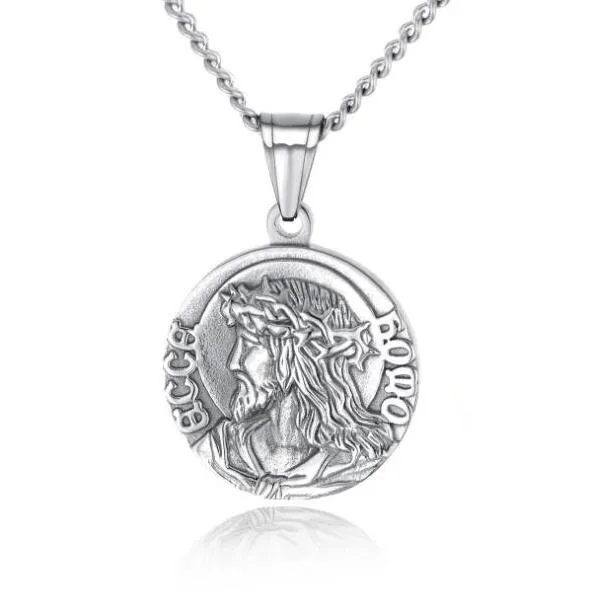 Jesus Jingyuan Brand Titanium Steel Pendant - Silver