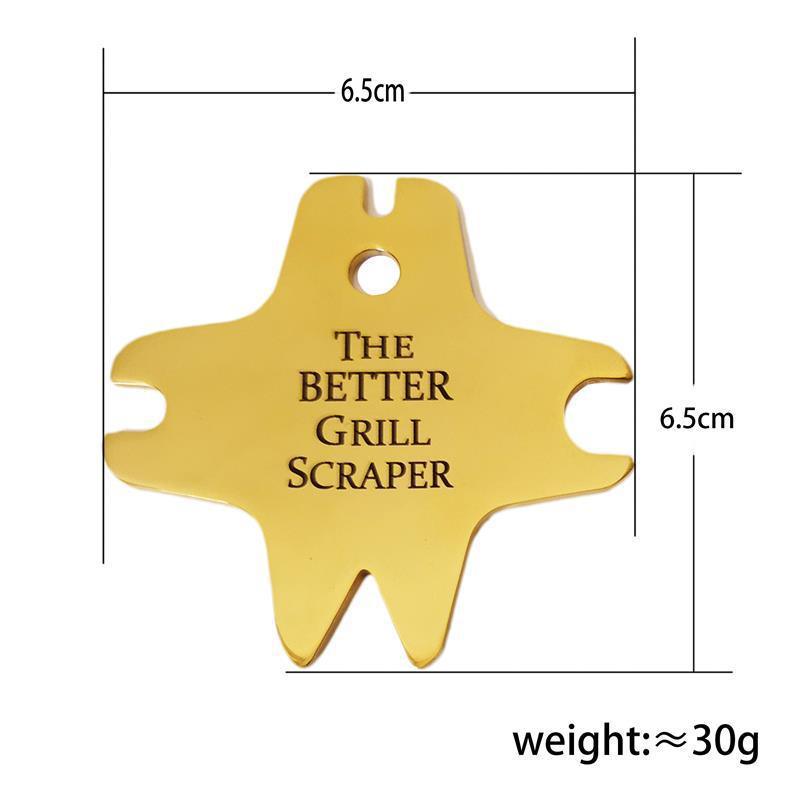 Скребок для барбекю из нержавеющей стали