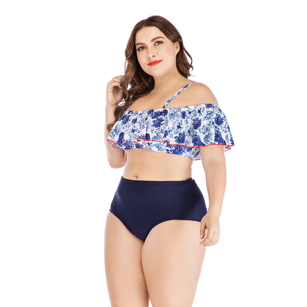 Women's printed plus size swimsuit - Image 3