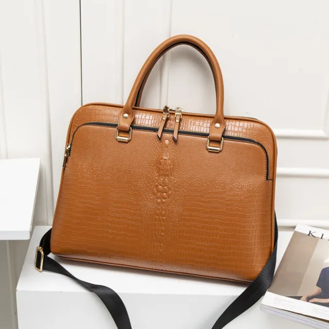 Computer bag lady briefcase Caramel - Shop at LoveMi