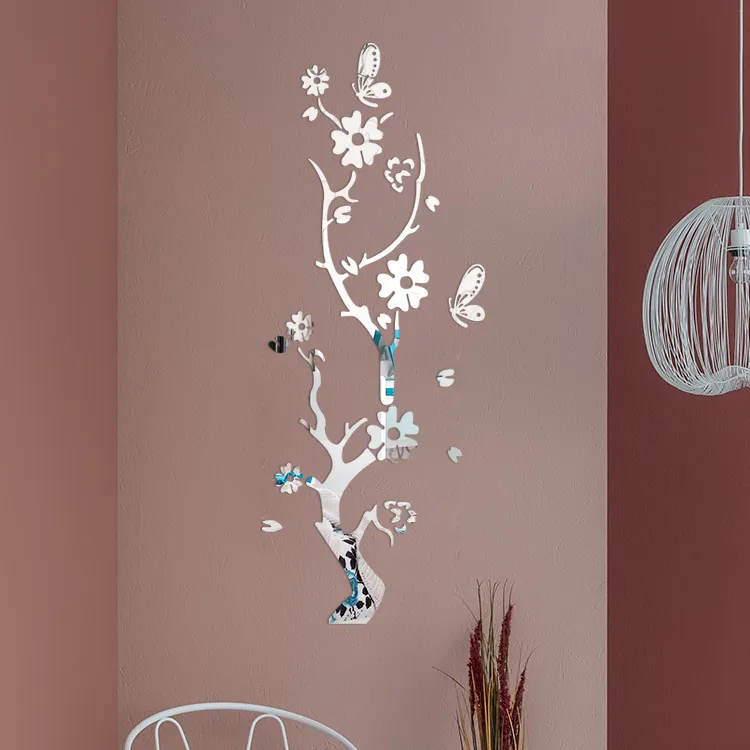 Acrylic mirror wall sticker - Silver
