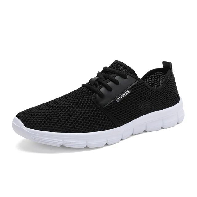 Casual wild running net shoes men's sports shoes Black - Shop at LoveMi