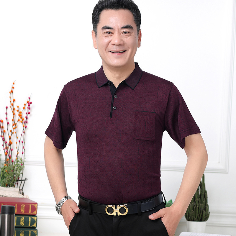 Middle aged and old men's Short Sleeve T-Shirt