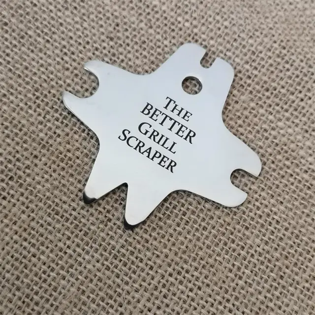 Stainless steel barbecue scraper Silver A - Shop at LoveMi