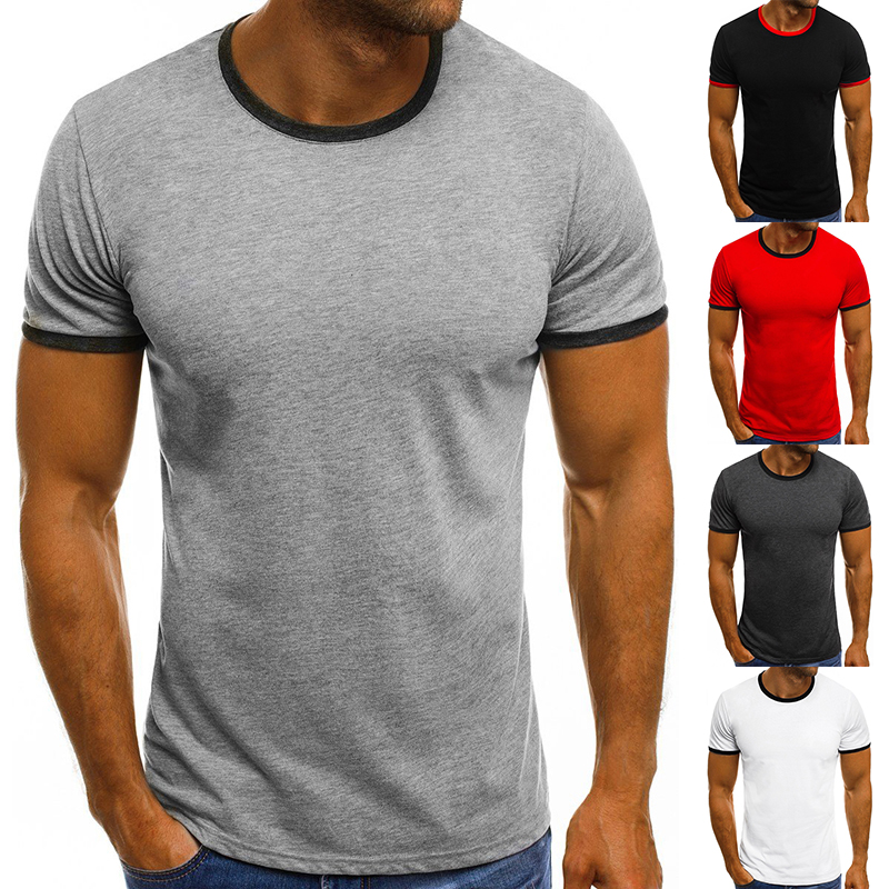 Men's t-shirt short sleeve round neck casual