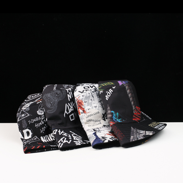 Double sided graffiti printing versatile basin cap