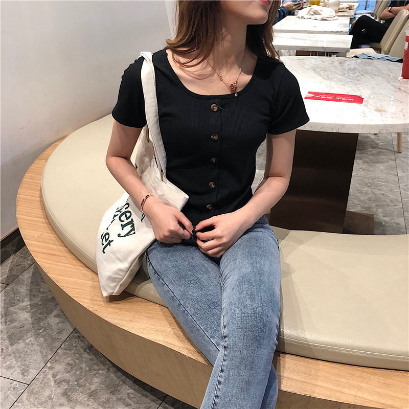 Vintage small square collar single breasted