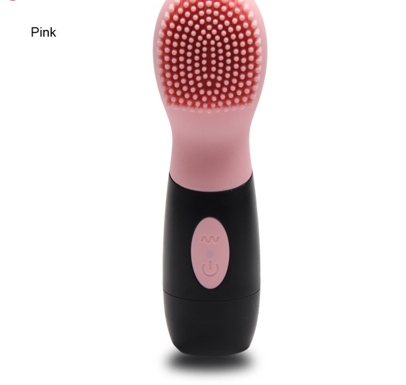 Silicone Facial Massager vibration cleaner Pink - Shop at LoveMi