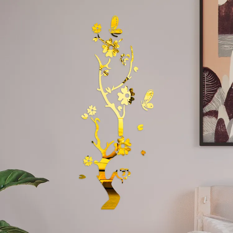 Acrylic mirror wall sticker - Gold