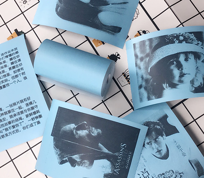 Mini Bliuetooth Wireless Thermal Printer Paper Sticker Label Printer 7