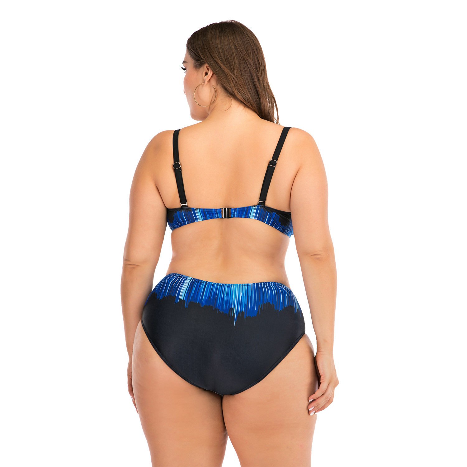 Fat woman underwire big cup ladies swimsuit