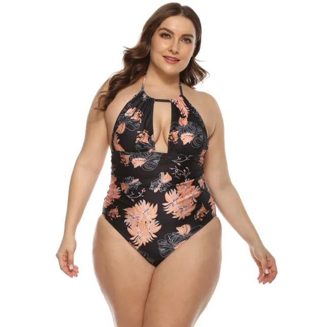 Digital printed one piece bikini Black - Shop at LoveMi