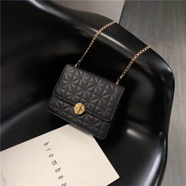 New trendy wild chain shoulder messenger bag Black - Shop at LoveMi