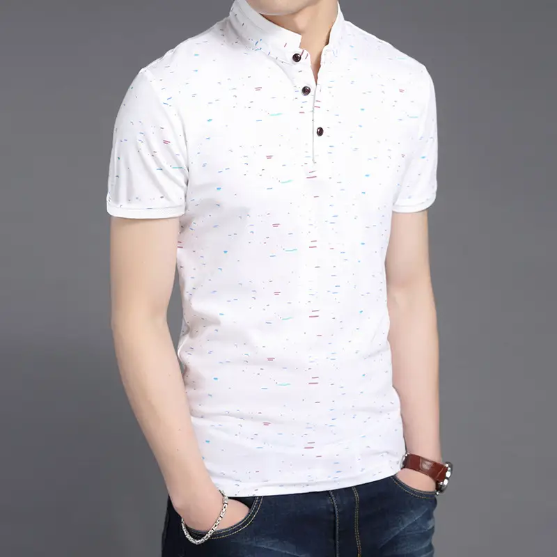 Loose casual floral youth bottoming shirt