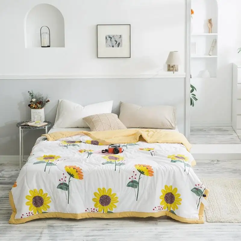 Printed summer quilt core air conditioner