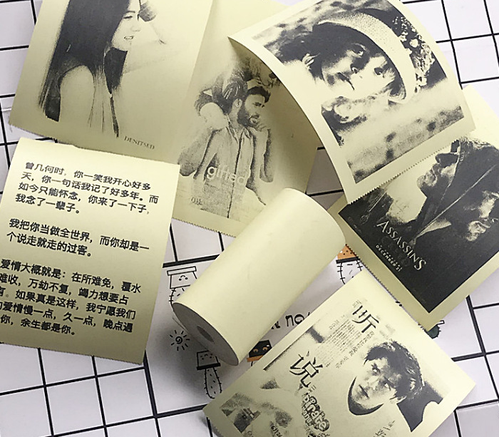 Mini Bliuetooth Wireless Thermal Printer Paper Sticker Label Printer 23