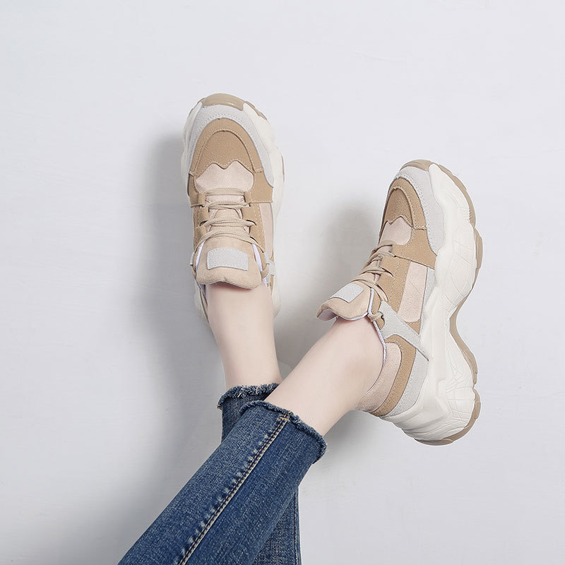 Fashionable sponge cake lacing casual single shoe - Image 1