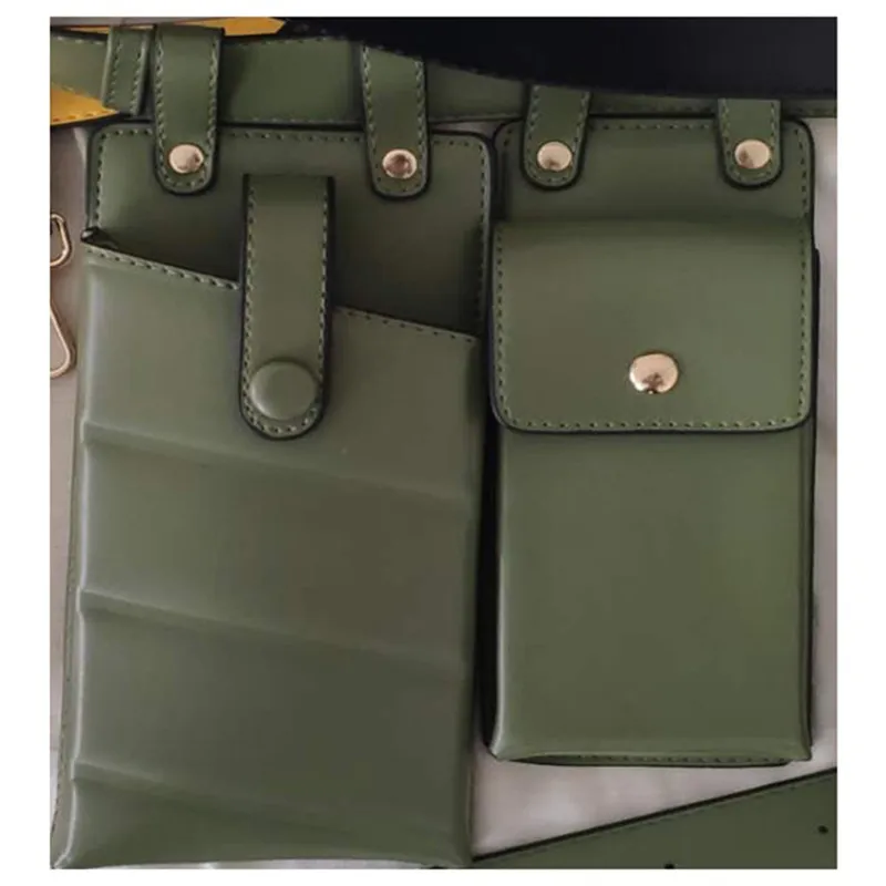 Motorcycle literary trendy cool ladies belt bag - Green