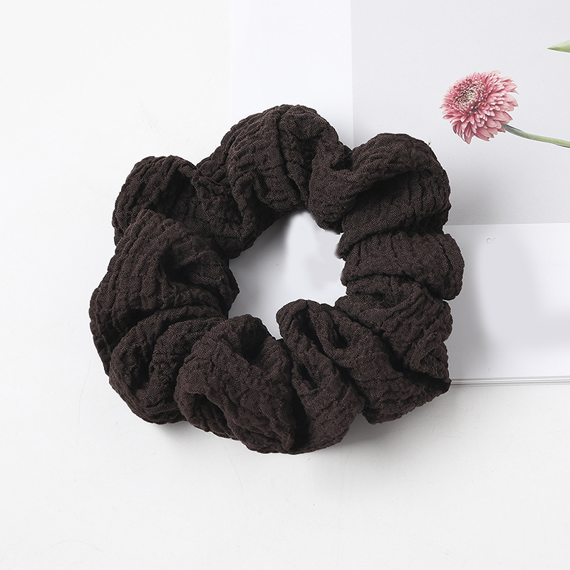 Puff large intestine hair circle fabric in Dark Coffee