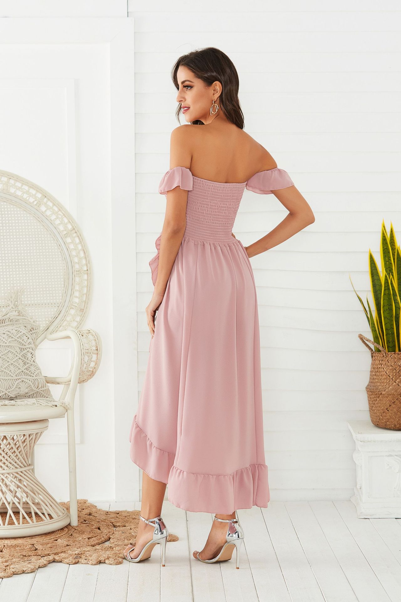 Sexy Cotton Brassiere  Back Halter Dress