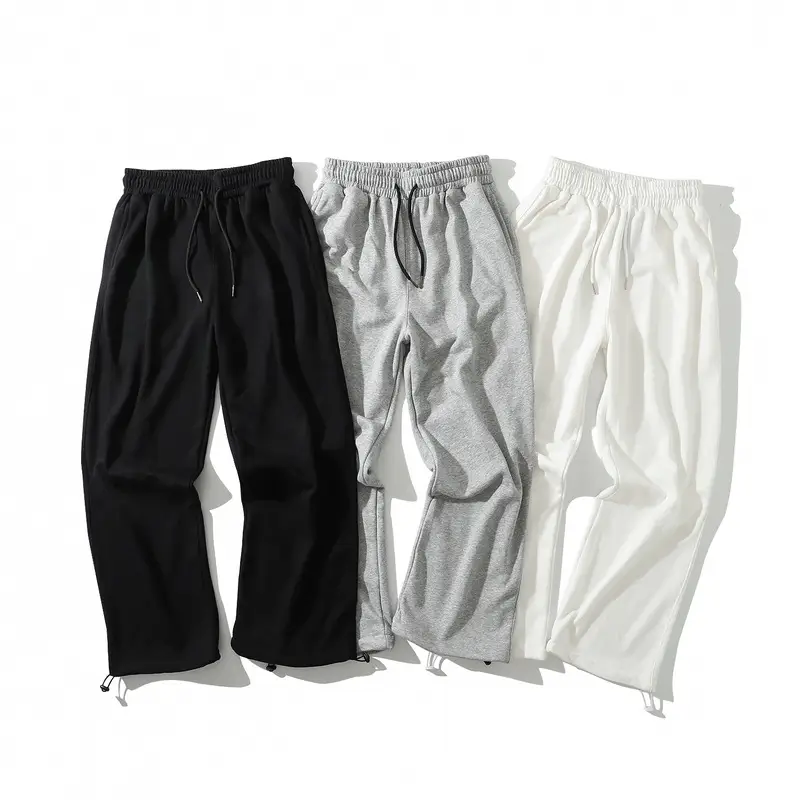 Japanese loose solid sports pants