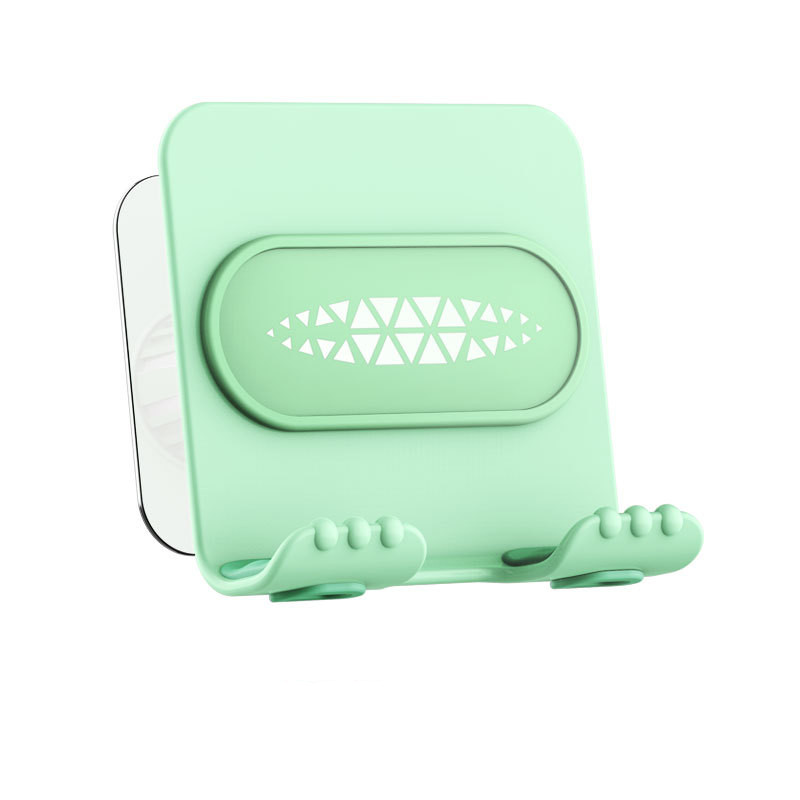 Mobile phone bracket installed on the wall