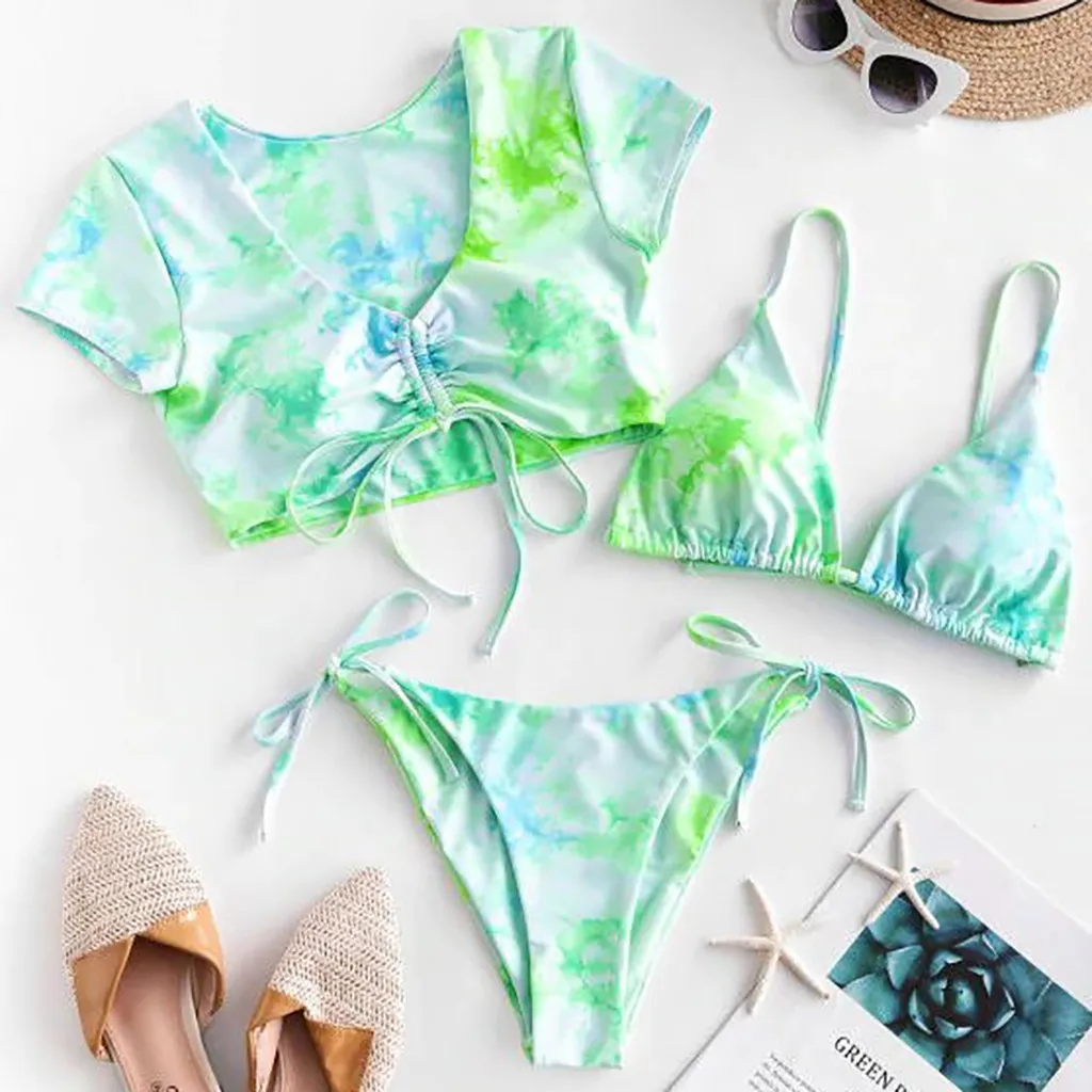 Three-piece bikini - Green