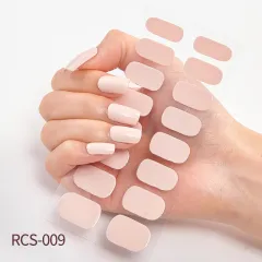 Simple waterproof nail stickers - Light Apricot - View 1
