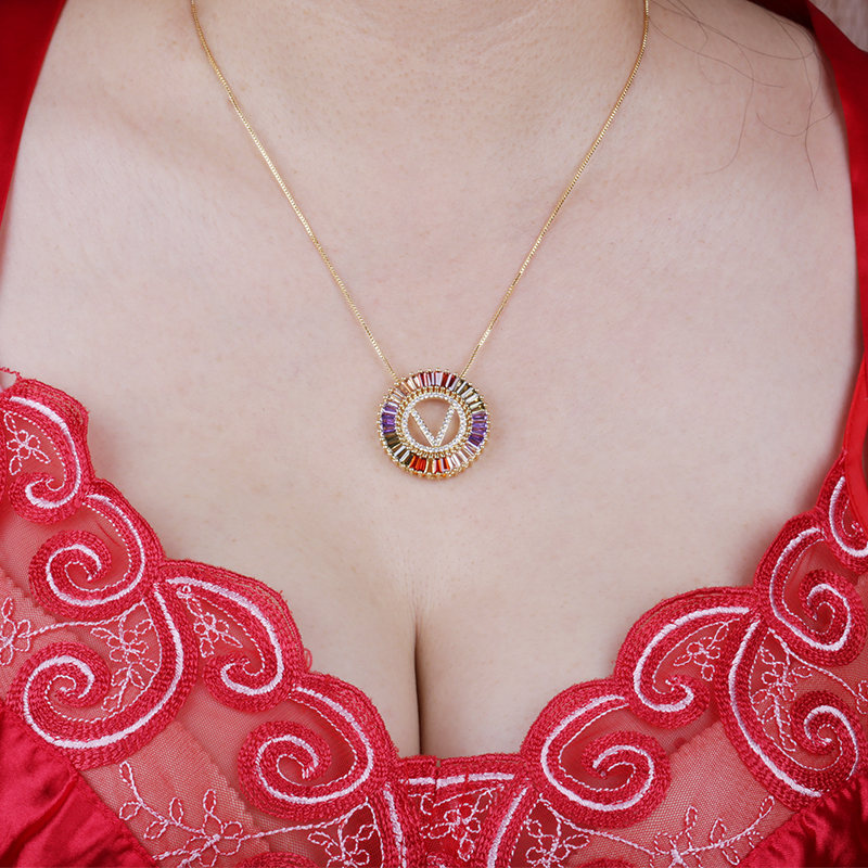 English alphabet necklace