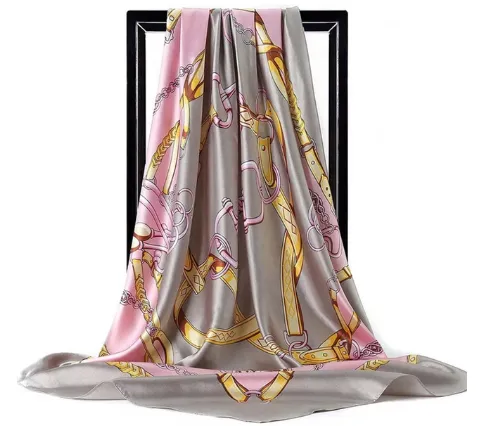 Women's chain bag scarf scarves Grey - Shop at LoveMi