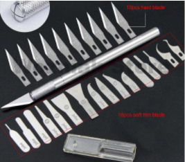 Knife 10 straight blades