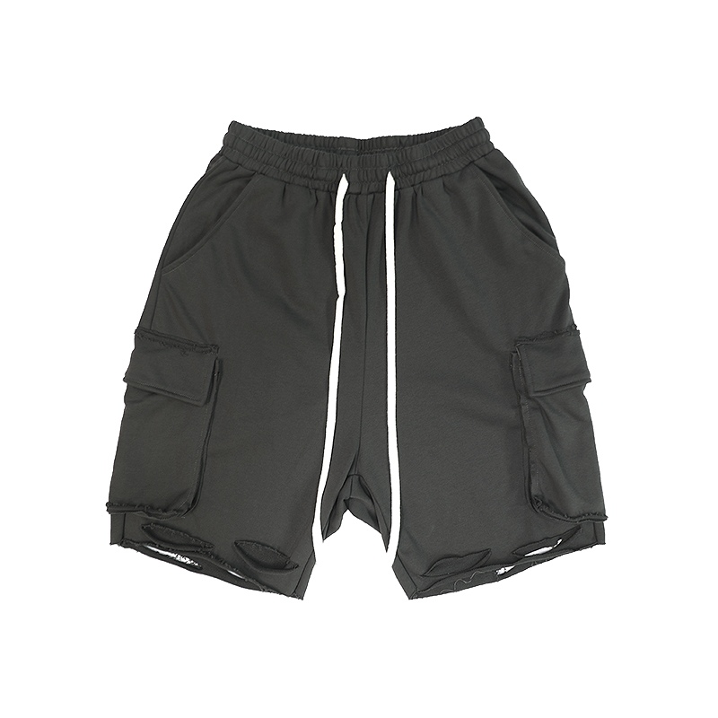 Dark mourning line loose pants