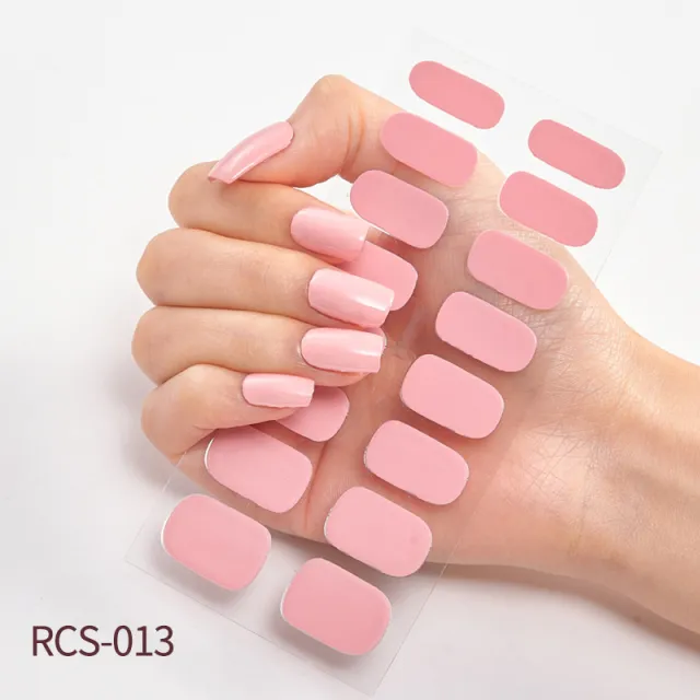 Simple waterproof nail stickers Light Pink - Shop at LoveMi