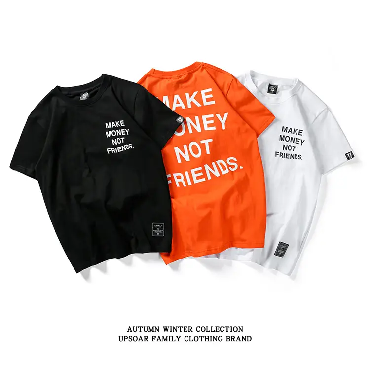 Letter printed short sleeve T-shirt